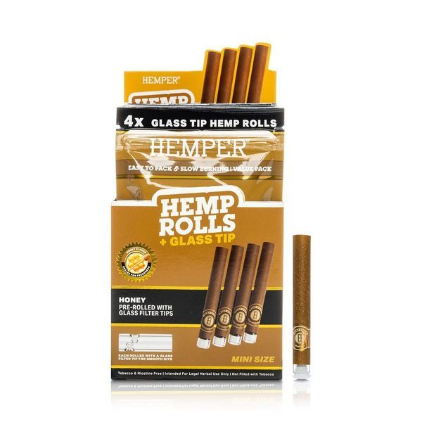 Mini Rolls + glasstips 4-pack (Hemper)