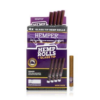 Mini Rolls + glasstips 4-pack (Hemper)