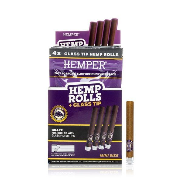 Mini Rolls + glasstips 4-pack (Hemper)