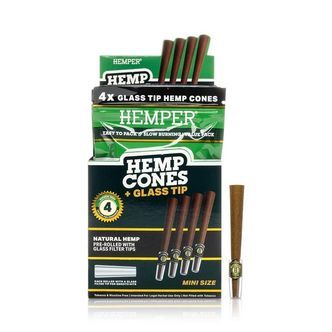 Hampkonor 1&frac14; + glastip 4-pack (Hemper)