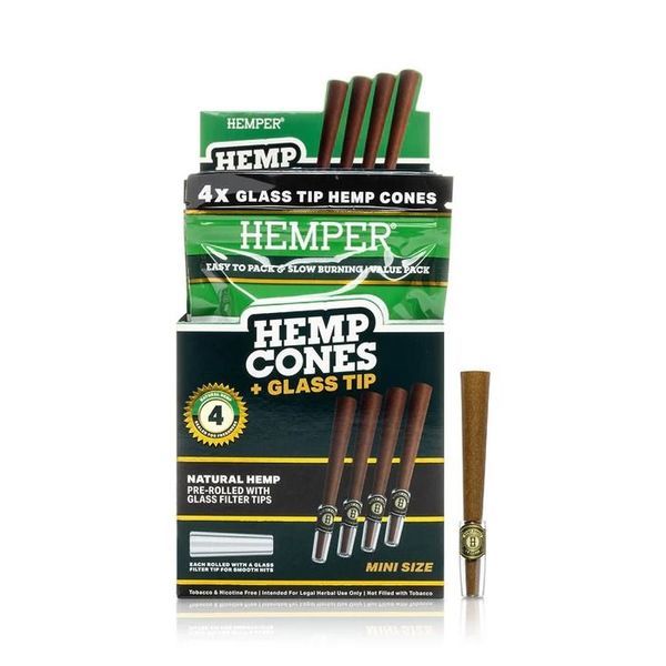 Hampakonor 1¼ + glasmunstycke 4-pack (Hemper)