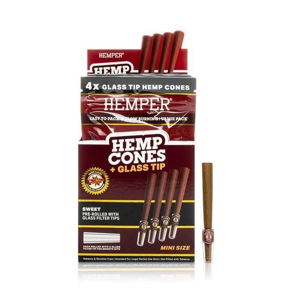 Hampakonor 1¼ + glasmunstycke 4-pack (Hemper)