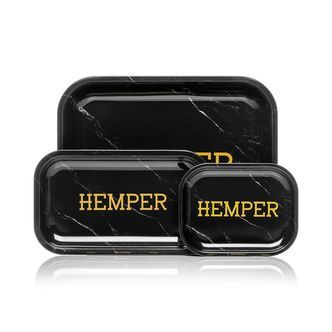 Lyxig rullbricka i svart marmor (Hemper)