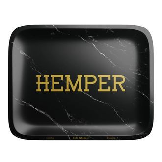 Lyxig rullbricka i svart marmor (Hemper)