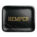 Lyxig rullbricka i svart marmor (Hemper)