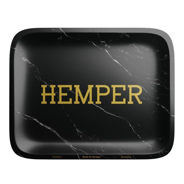 Lyxig rullbricka i svart marmor (Hemper)