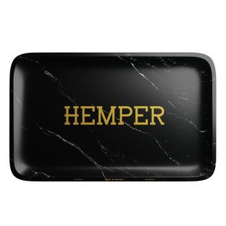 Lyxig rullbricka i svart marmor (Hemper)