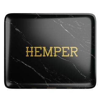 Lyxig rullbricka i svart marmor (Hemper)