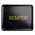 Lyxig rullbricka i svart marmor (Hemper)