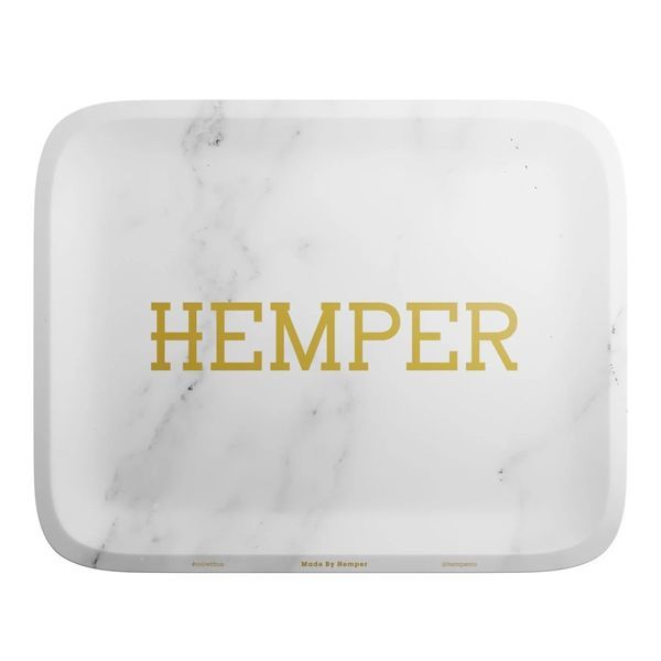 Lyxig rullbricka i vit marmor (Hemper)