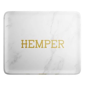 Lyxig rullbricka i vit marmor (Hemper)