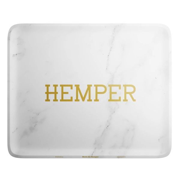 Lyxig rullbricka i vit marmor (Hemper)
