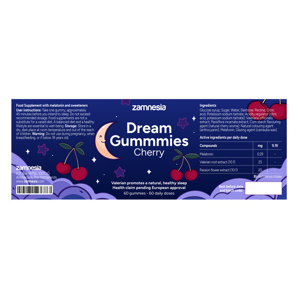 Dream Gummies Körsbär (Zamnesia)