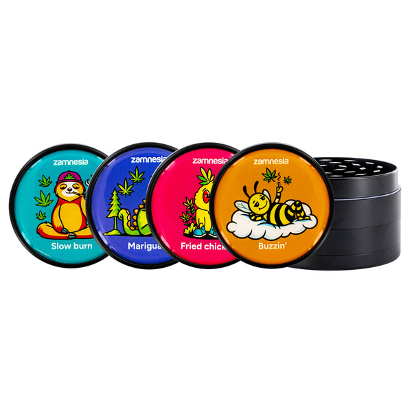 Puff Pals metallkvarn-kollektion (Zamnesia) – 4-delad Ø63 mm