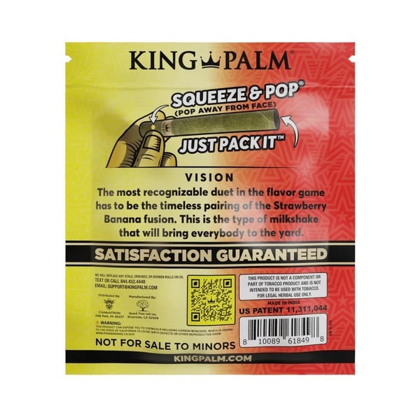 Fusion smaksatta blad 25-pack (King Palm)