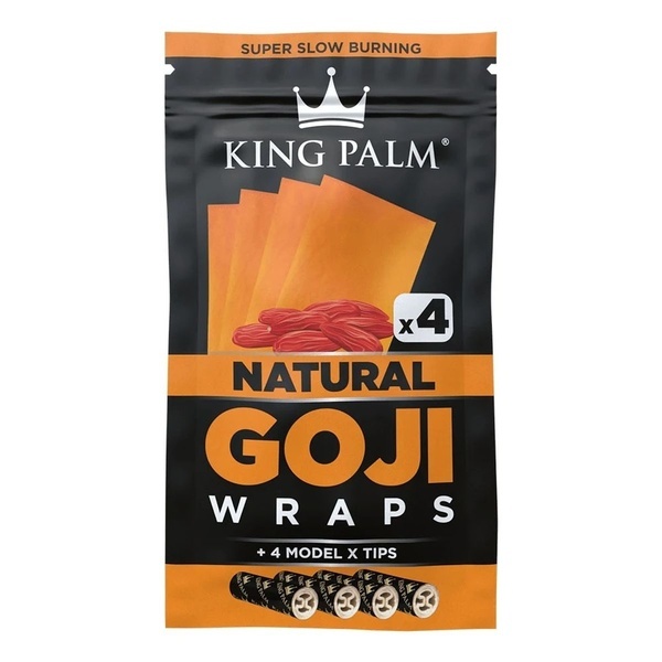 Goji-wraps & filtertips 4-pack (King Palm)