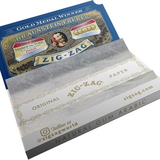 Originala vita rullpapper (Zig Zag)