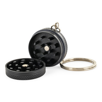 Metallkvarn med nyckelring (Zamnesia) – 2-delad Ø33 mm