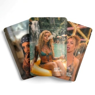 Stoner Girl Z-Lock Stashp&aring;se (Medium)