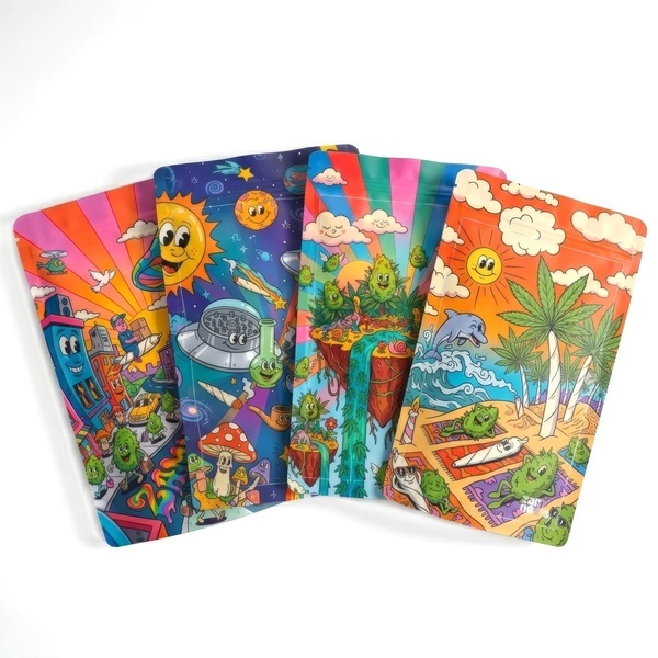 Trippy Toons Z-Lock Stashpåse (Extra Large)
