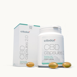 CBD mjukkapslar 20 % 2000 mg (Cibdol)