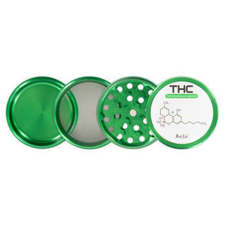 Metallkvarn Black Leaf THC (4 delar)
