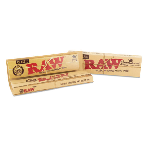 RAW Connoisseur rullpapper king size + förvalsade filter