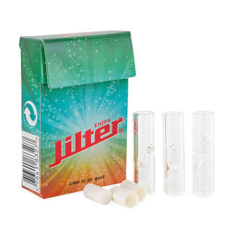 Jilter-filter + 3 XL-filtertips i glas