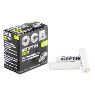 OCB Activ'Tips Slim-filter med aktivt kol