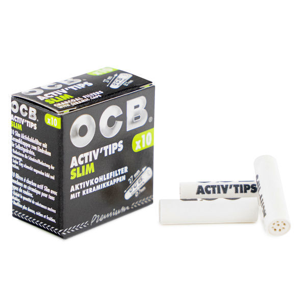 OCB Activ'Tips Slim-filter med aktivt kol