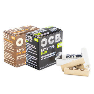 OCB Activ'Tips Slim-filter med aktivt kol