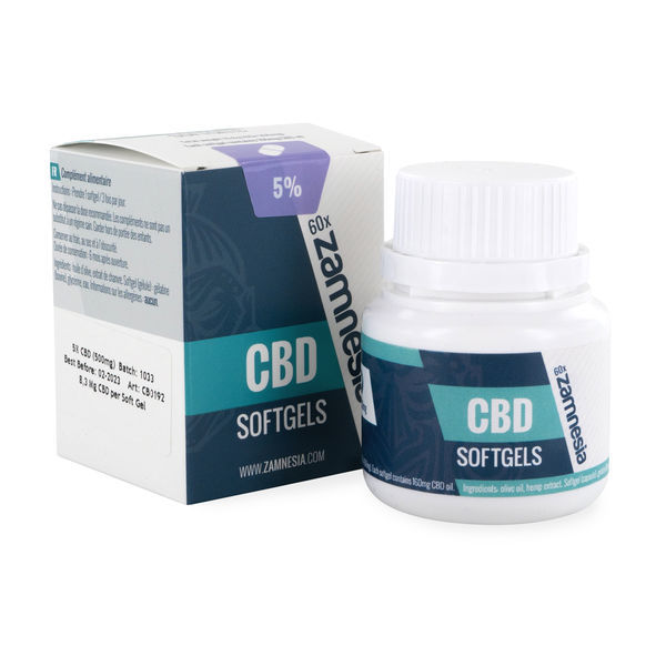 CBD-mjukkapslar 5% (Zamnesia)