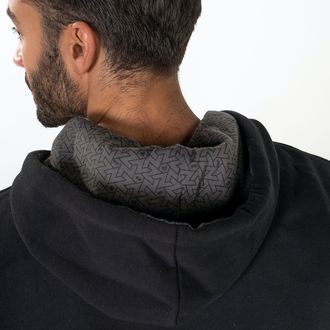 Zamnesia-broderad hoodie | svart
