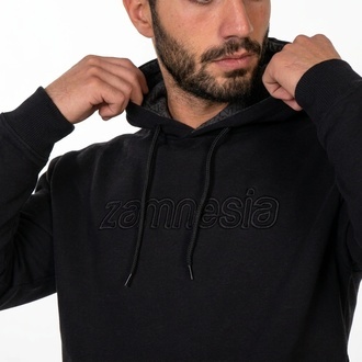 Zamnesia-broderad hoodie | svart