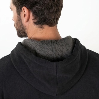 Zamnesia-broderad hoodie | svart