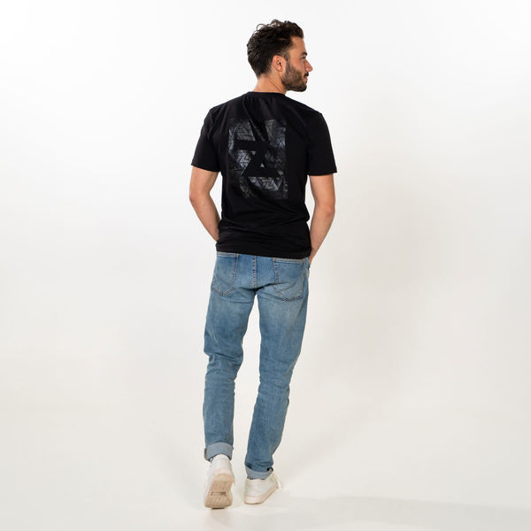 Zamnesia ikon grafisk t-shirt | svart