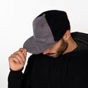 Zamnesia snapback-keps grå