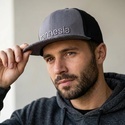 Zamnesia snapback-keps grå
