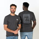 Zamnesia Icon T-shirt med grafiskt tryck | Grå