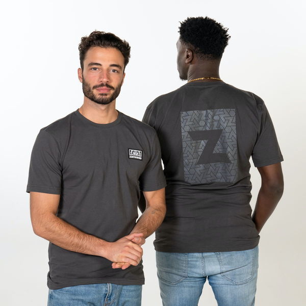Zamnesia Icon T-shirt med grafiskt tryck | Grå