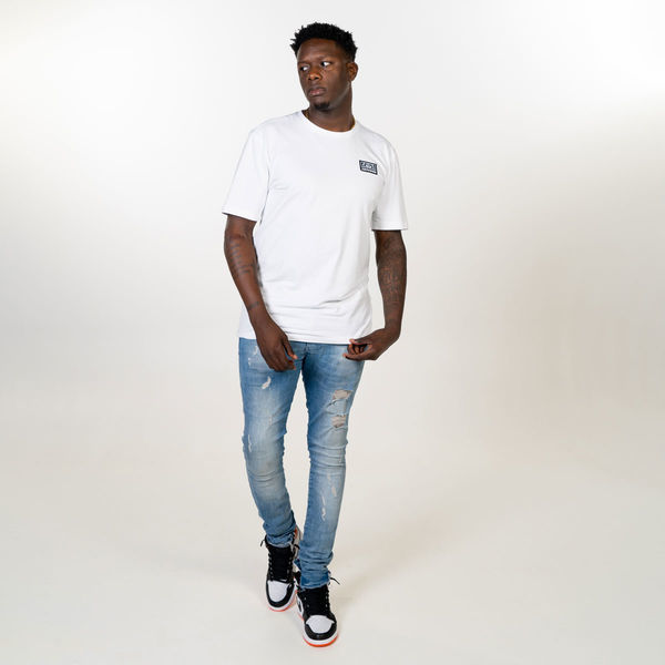 Zamnesia ikon T-shirt med tryck | vit
