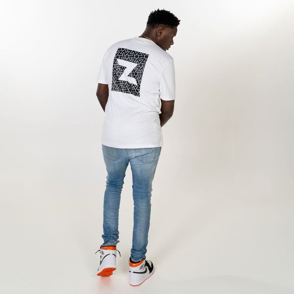 Zamnesia ikon T-shirt med tryck | vit