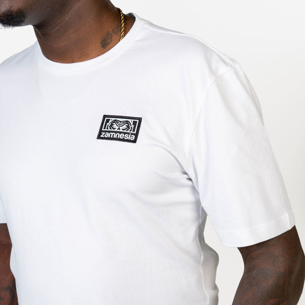 Zamnesia ikon T-shirt med tryck | vit