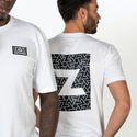 Zamnesia ikon T-shirt med tryck | vit