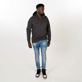 Zamnesia-broderad hoodie | grå