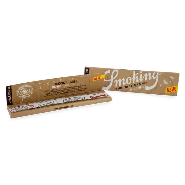 Smoking tunnaste bruna rullpapper i king size