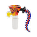 Glaskopp med swirl (Black Leaf) 14,5