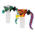 Glaskopp med swirl (Black Leaf) 14,5