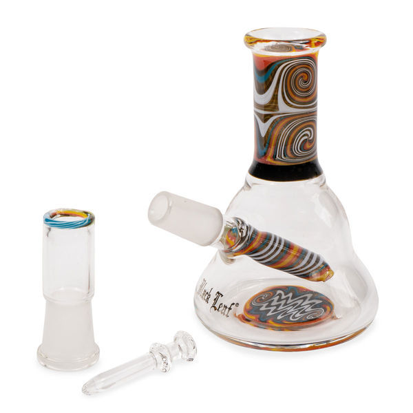 Mini oljebong i orange swirl (Black Leaf)
