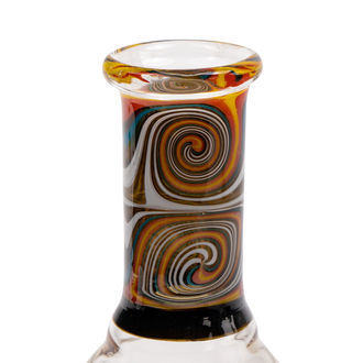 Mini oljebong i orange swirl (Black Leaf)
